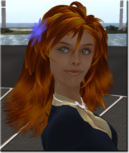 Gwyn wearing Fael Illyar's Astral Flower