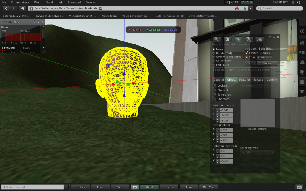 Gwyn's meshed head, a bit bigger
