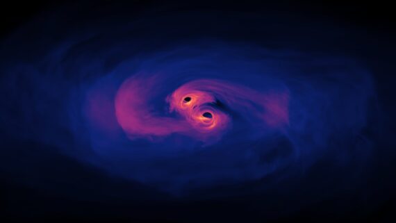 New Simulation Sheds Light on Spiraling Supermassive Black Holes